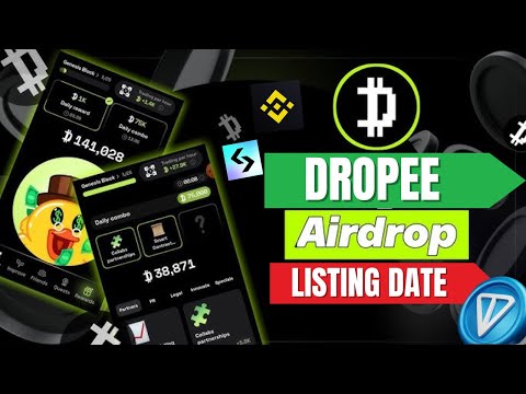 Dropee Airdrop | Dropee New update | Dropee Airdrop Mining | Dropee Airdrop listing date 🌟#airdrop