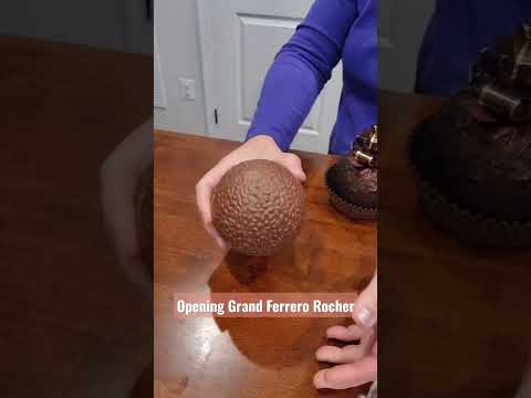 OPENING A GRAND FERRERO ROCHER: The BEST Chocolate Surprise EVER! #shorts #shortsvideo