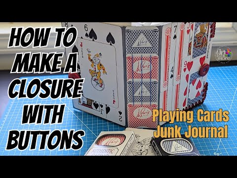 Handmade Journal | Upcycled Materials | Buttons Closure | Step-by-step Tutorial