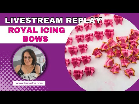 Easy Royal Icing Bows - Live Cookie Decorating |Episode 222|