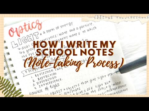 how i write my notes 📓 (my note-taking process) / study with me || siennanotes