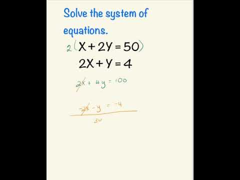 Solve System Of Equations | Algebra Math Problem