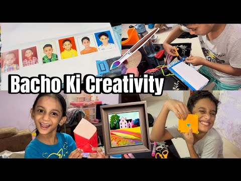 Arts and Painting 🖼️ 🎨🖌️| Bacho Ki Creativity 🥳👍🏻| Bachapan K photos 🙎🏻‍♂️