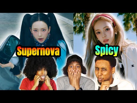 WATCHING AESPA'S SUPERNOVA & SPICY FOR THE FIRST TIME!!