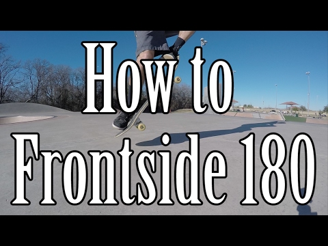 How to do a Frontside (FS) 180 Ollie on a Skateboard MADE EASY!