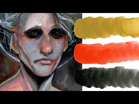 Trying the Zorn Palette with GOUACHE! Limited Palette #10