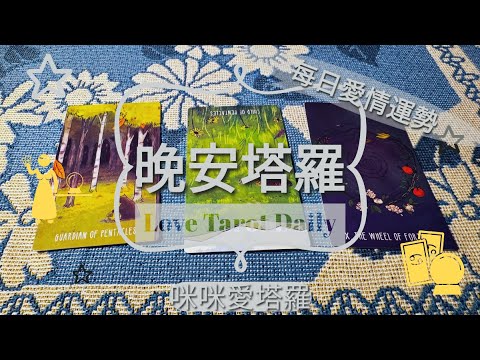 晚安塔羅⭐️ 星座每日愛情運勢💋咪咪❤️塔羅 Love Tarot Daily⭐️next 24 hr