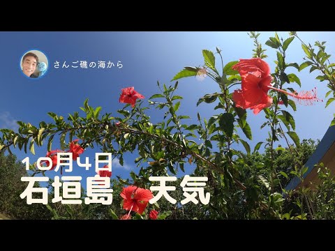 【石垣島天気】10月4日13時ごろ。15秒でわかる今日の石垣島の様子。