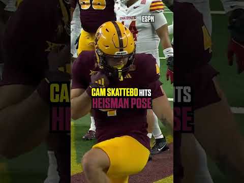 Cam looking for an invite to NYC 👀 #camskattebo #Collegefootball #heisman #asufootball #asu