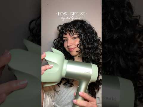 How I diffuse my curly hair 🤍