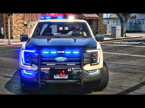 Playing GTA 5 As A POLICE OFFICER Park Ranger Patrol|| GTA 5 Mod| 4K