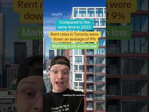 Toronto rent prices just dropped to a low not seen in 28 months!👀 #toronto