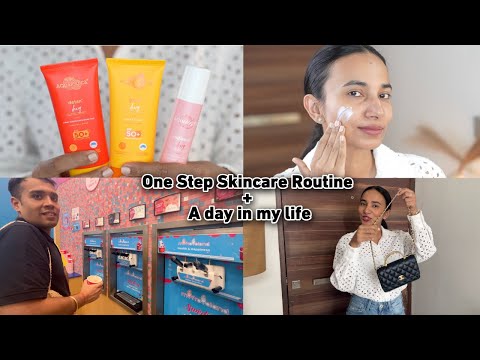 One Step Skincare Routine for Summers + A day in my life | Sneha Sen