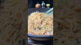 Japanese noodles, natto pasta [ASMR] #shorts