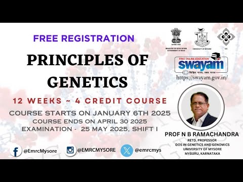 Principles of Genetics Jan  June 2025