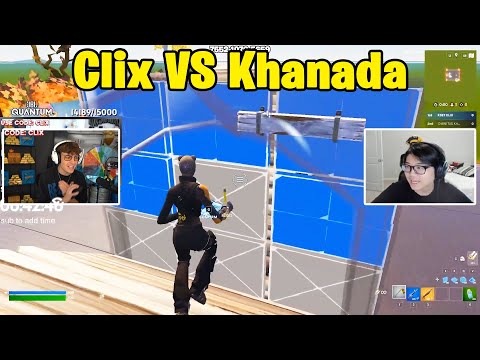 Clix VS Khanada 1v1 Buildfights!