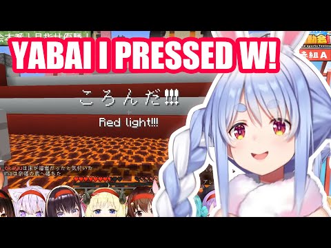 Pekora's God Luck Allows her to Stay Alive even When she moved during Red Light 【Hololive Eng Sub】