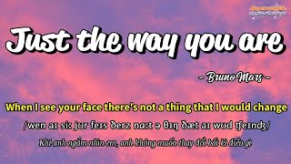 Học tiếng Anh qua bài hát - JUST THE WAY YOU ARE - (Lyrics+Kara+Vietsub) - Megastar English