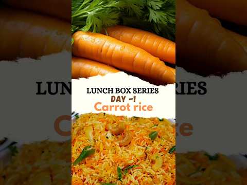 💥simple and quick kids lunch box recipe#lunch#shorts#carrotrice #lunchbox #quicklunchboxrecipe