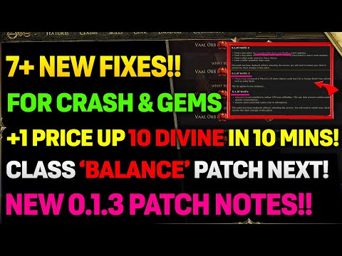 7 NEW POE 2 Hot Fixes In 0.1.03 Patch Notes! | +1 Corruption Gems Are NOW FIXED!!