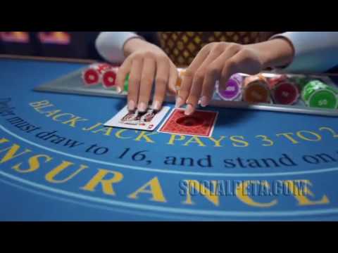 How to use 3D graphics in carding game video ads: Blackjack.