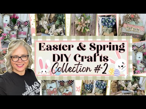 Spring Easter Collection #2 DIY Crafts 🌸🐰🌿 Farmhouse Whimsical  Crafts || Dollar Tree Hobby Lobby