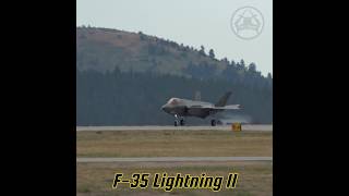 Look at the F-35 Stealth Fighter Jet in After Landing Roll #usaf #aviacion #military