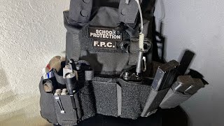 Plate carrier setup for a Safe-School Officer, School Guardian or School Protection Officer