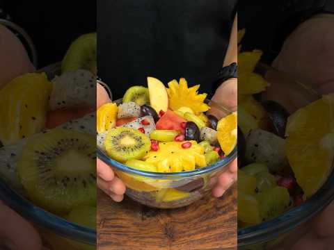 Fruit Chaat ASMR || #shorts #asmr #cooking #asmrcooking #indianasmrworld #food #summer #fruitchaat