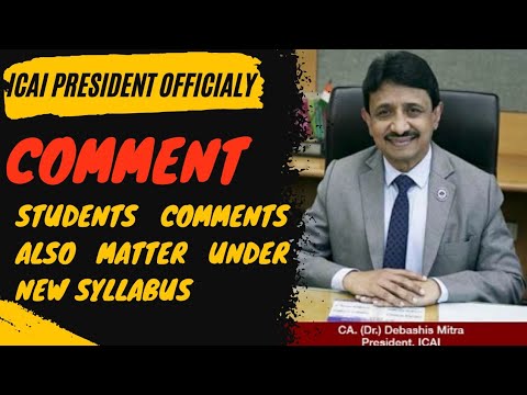 |Mark ICAI President Word's Everything Not In Hands With Institute| Students Views Also Matter|