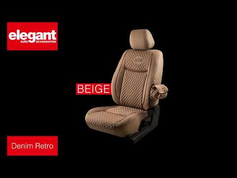 Denim Retro Car Seat Covers | Designer Seat Covers | Quality Fabric Seat Cover