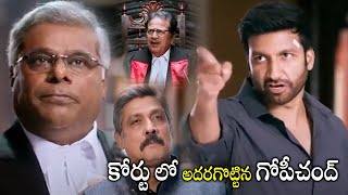 Tottempudi Gopichand Court Ultimate Speech Scene || Telugu Movie Scenes || Sampath Raj ||MatineeShow