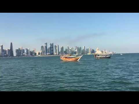 Doha (দোহা - আরব) 😍😍#dohacity#arab#city#seabeach#boat#videos#youtubevideo#video