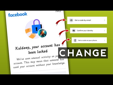 how to change option in locked facebook account | tips km