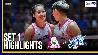 AKARI vs. CREAMLINE | SET 1 GAME HIGHLIGHTS | 2024-25 PVL ALL-FILIPINO CONFERENCE | NOV. 23, 2024