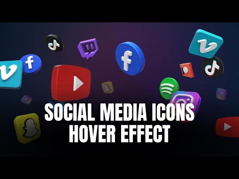 CSS Icon Hover Effects | Awesome Social Media Hover Effect Using HTML & CSS