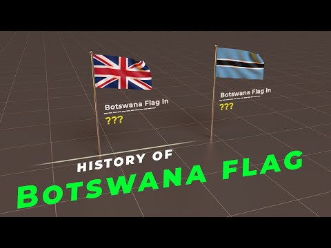 Evolution of Botswanan Flag | History of Botswana Flag | Flags of the world |