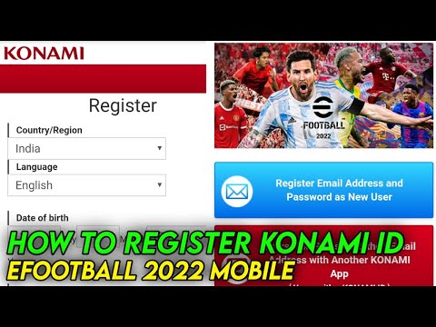 How To Register Konami Id eFootball 2023 Mobile