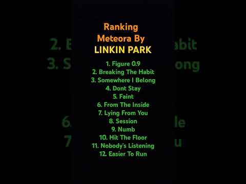 Ranking Meteora #music #linkinpark #ranking #ranked