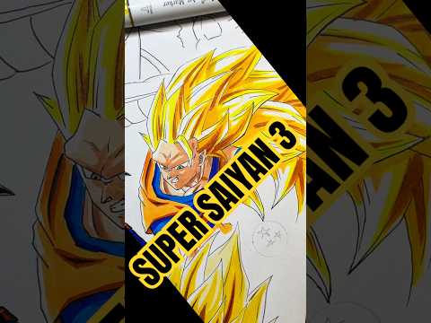 Super Saiyan 3 Drawing #anime #animedrawing #kakarot #goku #gokudrawing #dragonball #supersaiyan