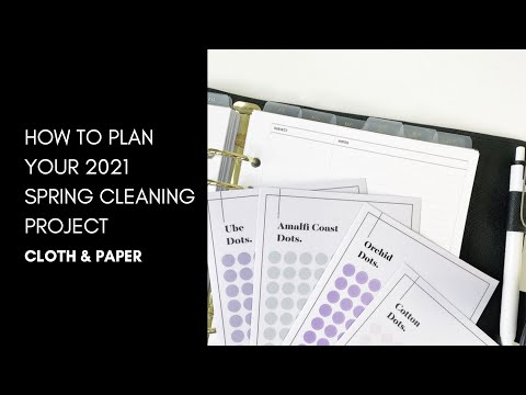 Spring Cleaning Planning + Organization 2021 | Cloth & Paper