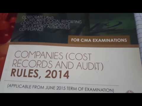 Companies (Cost records and audit rules 2014)