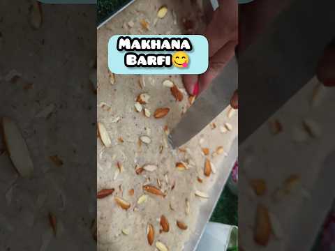 Viral Makhana Barfi for winter☃️ #viral #trending #recipe #youtubeshorts #shorts #short #youtube