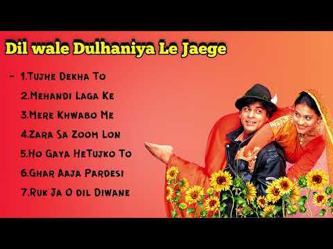 Dilwale Dulhania Le Jayenge Movie All Songs | Shahrukh Khan | Kajol  | Hindi Bollywood Songs