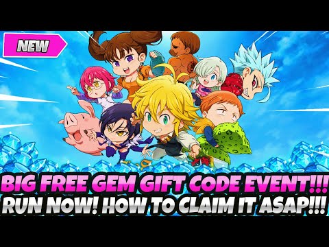 *RUN NOW! FREE DIAMOND GIFT CODE EVENT!* HOW TO CLAIM IT! BRAND NEW GIFT FOR ALL!!! (7DS Idle)