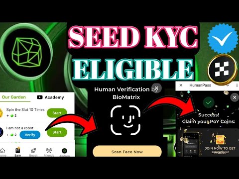 SEED Coin KYC Airdrop And Eligible Criteria Full Details | Seed airdrop Verification Details |#seed