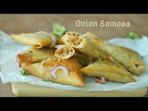 Onion samosa || Cafeteria style samosa || Ramadan2020  || Asheescookbook