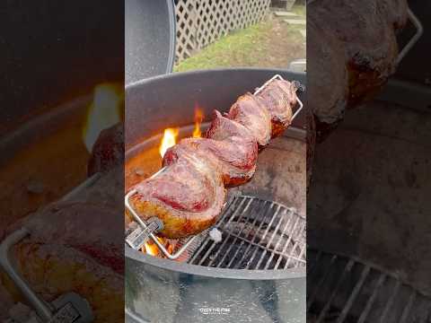 Rotisserie Picanha with Parmesan Crust Recipe | Over The Fire Cooking by Derek Wolf