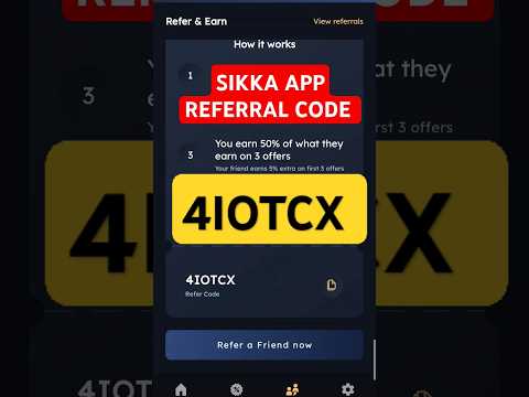 Sikka app referral code | sikka app ka referral code | sikka app refer code | sikka referral code...