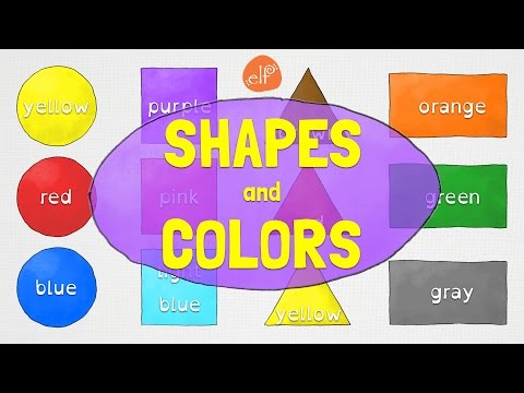 Shapes and Colors for Kindergarten and Preschool Children - ELF Kids Videos